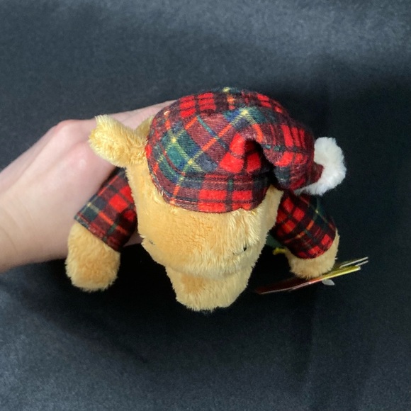 ⭐️ Disney Store Exclusive Winnie the Pooh Bear Christmas Plaid Pajama Plush - Picture 5 of 16